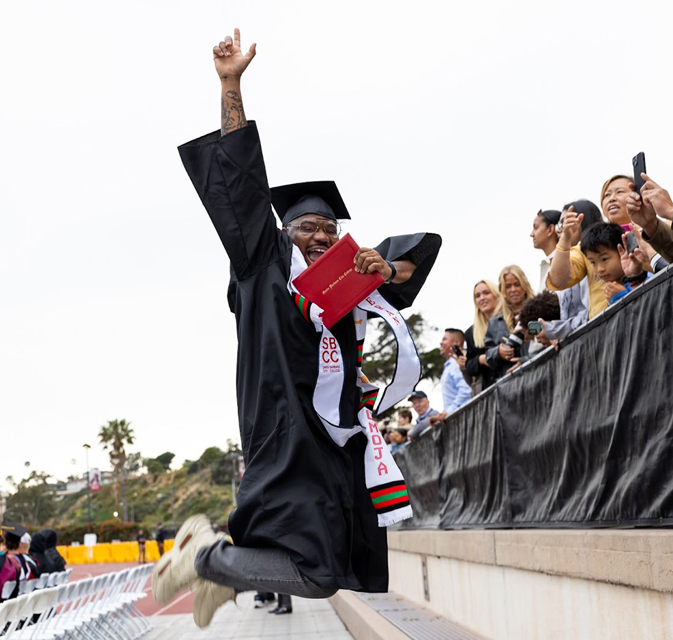 Umoja student at commencement
